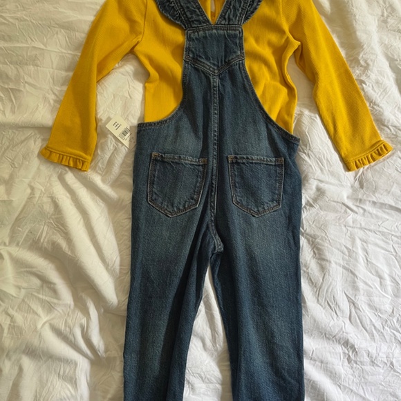 Gap Kids Denim Overall & Shirt - Picture 3 of 4